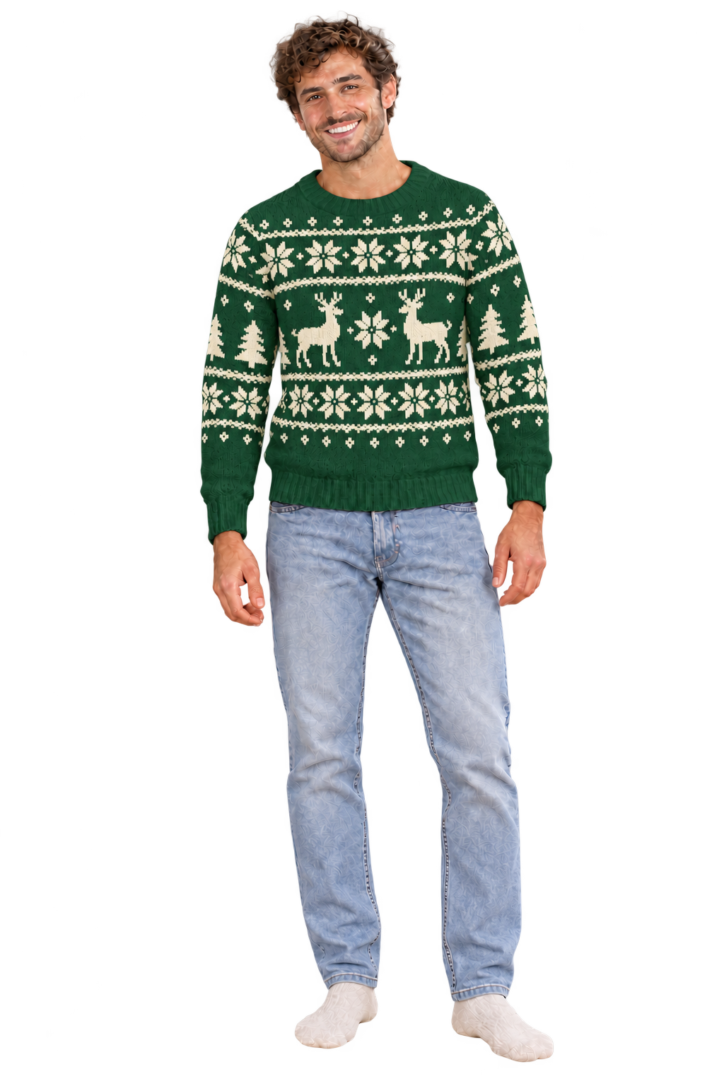 Le pull Sapin — vue IA conceptuelle de face